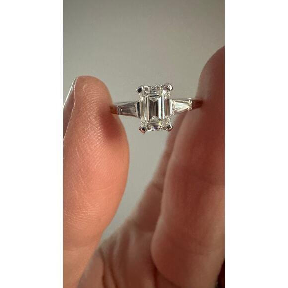 Vintage Tiffany 1ct Diamond VVS1 Faces Up Very White - Picture 2 of 14